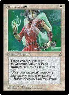 MtG Ice Age Common Armor of Faith #4 [Moderately Played]
