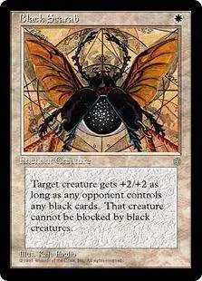 MtG Ice Age Uncommon Black Scarab #6 [Moderately Played]