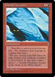 MtG Ice Age Rare Glacial Crevasses #187