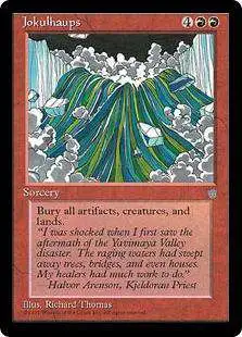 MtG Ice Age Rare Jokulhaups #195 [Heavily Played]