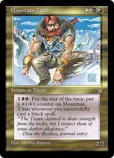 MtG Ice Age Rare Mountain Titan