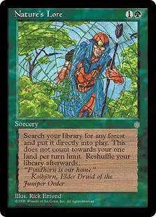 MtG Ice Age Uncommon Nature's Lore [Lightly Played]