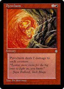 MtG Ice Age Uncommon Pyroclasm #214 [Heavily Played]