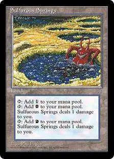 MtG Ice Age Rare Sulfurous Springs [Moderately Played]