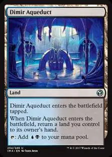 MtG Trading Card Game Iconic Masters Uncommon Dimir Aqueduct #234