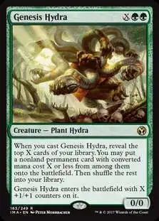 MtG Trading Card Game Iconic Masters Rare Foil Genesis Hydra #163