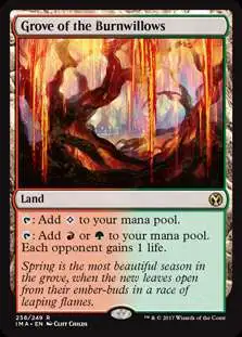 MtG Trading Card Game Iconic Masters Rare Grove of the Burnwillows #238