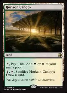MtG Trading Card Game Iconic Masters Rare Horizon Canopy #240