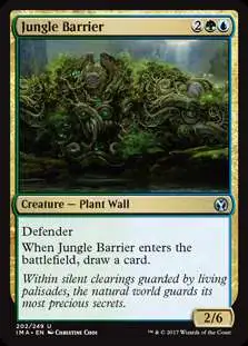 MtG Trading Card Game Iconic Masters Uncommon Jungle Barrier #202