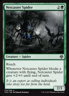 MtG Trading Card Game Iconic Masters Common Foil Netcaster Spider #178