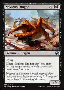 MtG Trading Card Game Iconic Masters Uncommon Noxious Dragon #100