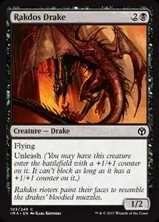 MtG Trading Card Game Iconic Masters Common Rakdos Drake #103