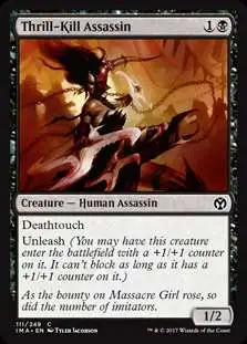 MtG Trading Card Game Iconic Masters Common Foil Thrill-Kill Assassin #111