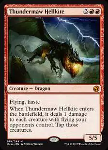 MtG Trading Card Game Iconic Masters Mythic Rare Foil Thundermaw Hellkite #149