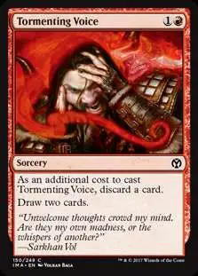 Magic The Gathering Trading Card Game Iconic Masters Single Card Common  Tormenting Voice 150 Foil - ToyWiz