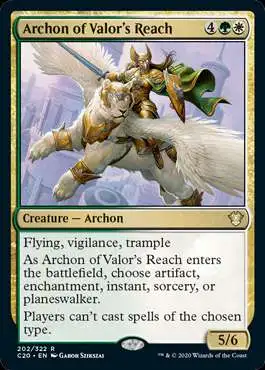 MtG Commander 2020 Rare Archon of Valor's Reach #202