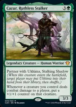 MtG Commander 2020 Mythic Rare Foil Cazur, Ruthless Stalker #5