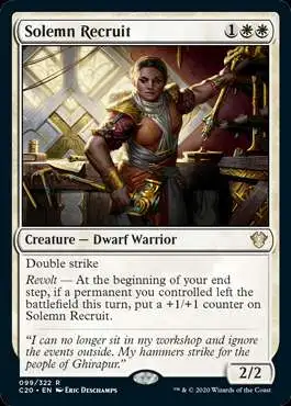 MtG Commander 2020 Rare Solemn Recruit #99