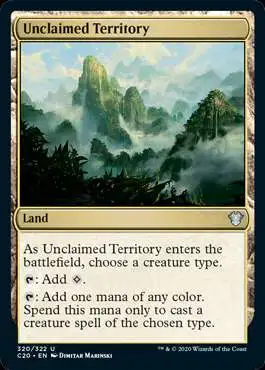 MtG Commander 2020 Uncommon Unclaimed Territory #320