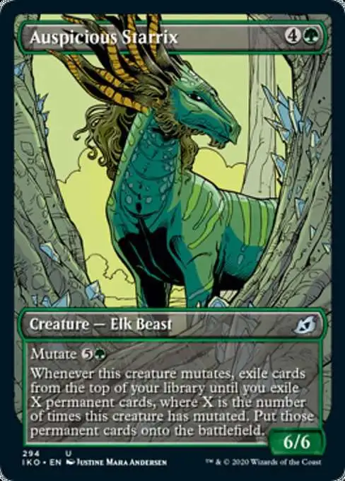 MtG Ikoria: Lair of Behemoths Uncommon Auspicious Starrix #294 [Showcase]
