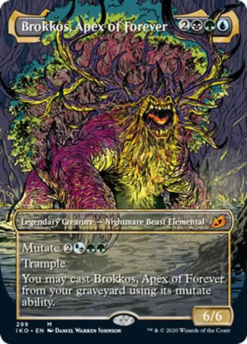 MtG Ikoria: Lair of Behemoths Mythic Rare Brokkos, Apex of Forever #299  [Showcase]