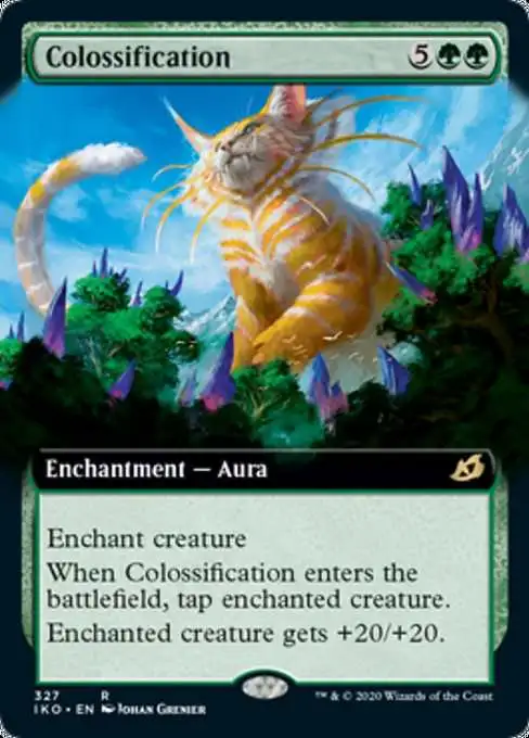 MtG Ikoria: Lair of Behemoths Rare Colossification #327 [Extended Art]