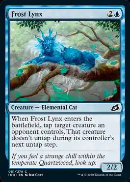 MtG Ikoria: Lair of Behemoths Common Frost Lynx #51