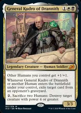 MtG Ikoria: Lair of Behemoths Mythic Rare General Kudro of Drannith #187