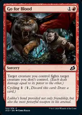 MtG Ikoria: Lair of Behemoths Common Go for Blood #122