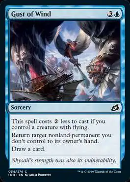 MtG Ikoria: Lair of Behemoths Common Foil Gust of Wind #54