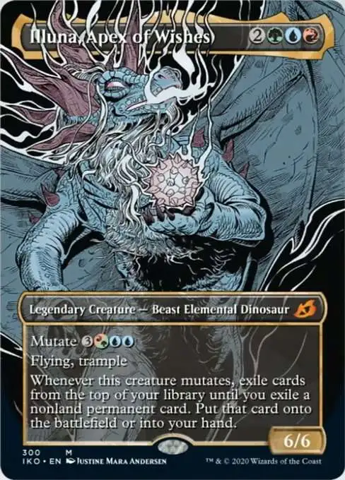 Magic The Gathering Ikoria Lair of Behemoths Single Card Mythic Rare  Illuna, Apex of Wishes 300 Showcase - ToyWiz