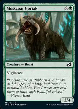 MtG Ikoria: Lair of Behemoths Common Foil Mosscoat Goriak #167