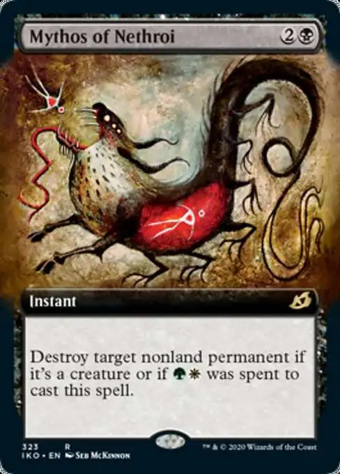 MtG Ikoria: Lair of Behemoths Rare Mythos of Nethroi #323 [Extended Art,  Foil]