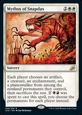 MtG Ikoria: Lair of Behemoths Rare Mythos of Snapdax #24