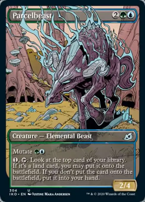 MtG Ikoria: Lair of Behemoths Uncommon Parcelbeast #304 [Showcase, Foil]
