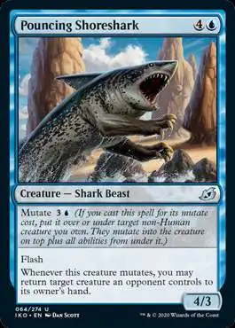 MtG Ikoria: Lair of Behemoths Uncommon Foil Pouncing Shoreshark #64