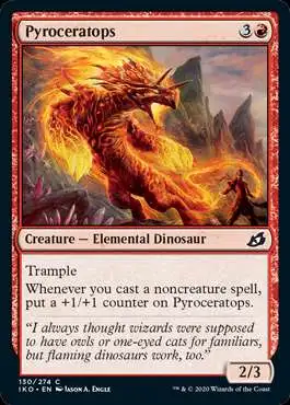 MtG Ikoria: Lair of Behemoths Common Pyroceratops #130