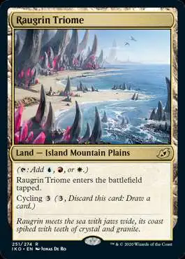 MtG Ikoria: Lair of Behemoths Rare Raugrin Triome #251