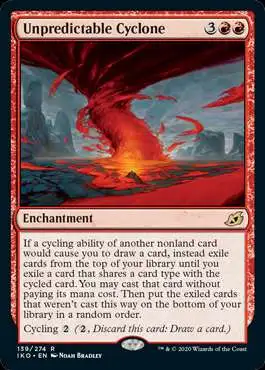Magic The Gathering Ikoria Lair of Behemoths Single Card Rare Unpredictable Cyclone 139 - ToyWiz Magic The Gathering Ikoria Lair of Behemoths Single Card Rare Unpredictable Cyclone 139 - ToyWiz