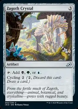 MtG Ikoria: Lair of Behemoths Uncommon Foil Zagoth Crystal #242