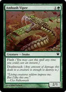 MtG Trading Card Game Innistrad Common Ambush Viper #169