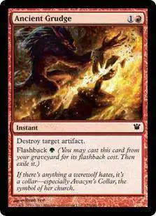 MtG Trading Card Game Innistrad Common FOIL Ancient Grudge #127 [Moderately Played]