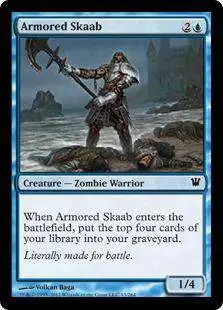 MtG Trading Card Game Innistrad Common Foil Armored Skaab #43