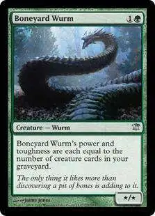 MtG Trading Card Game Innistrad Uncommon Boneyard Wurm #171