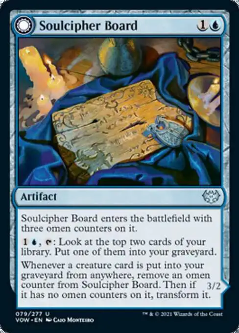 Magic The Gathering Trading Card Game Innistrad Crimson Vow Single Card  Uncommon Soulcipher Board Cipherbound Spirit 79 - ToyWiz