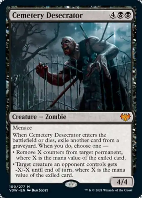 MtG Trading Card Game Innistrad: Crimson Vow Mythic Rare Cemetery Desecrator #100