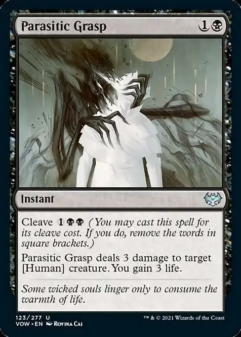 Magic The Gathering Trading Card Game Innistrad Crimson Vow Single Card  Uncommon Parasitic Grasp 123 - ToyWiz