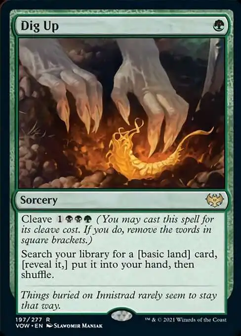 MtG Trading Card Game Innistrad: Crimson Vow Rare Dig Up #197 MtG Trading Card Game Innistrad: Crimson Vow Rare Dig Up #197