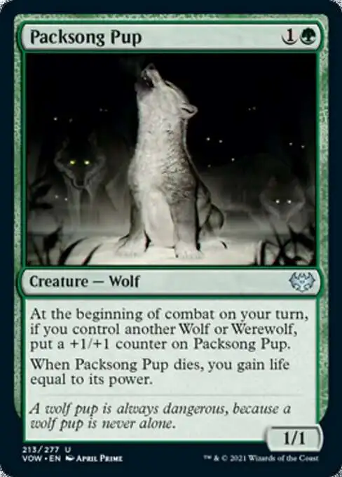 MtG Innistrad: Crimson Vow Uncommon Packsong Pup #213