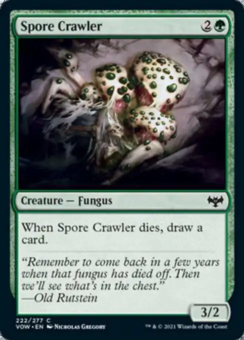 MtG Trading Card Game Innistrad: Crimson Vow Common Spore Crawler #222